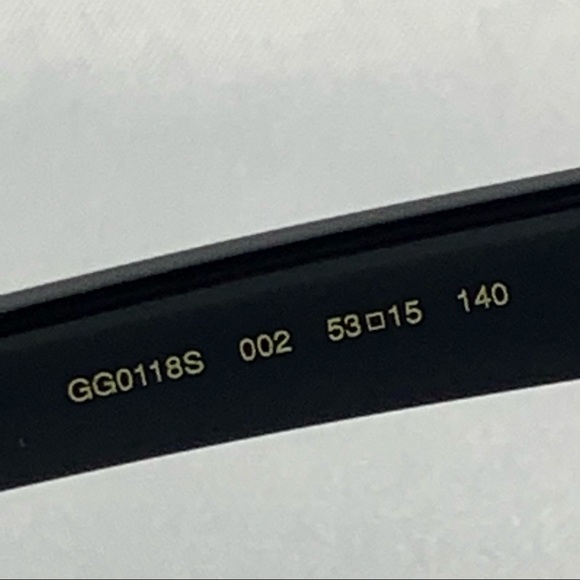 ❌SOLD❌GUCCI GG0118S 002 Black Cat Eye Sunglasses - Picture 11 of 16